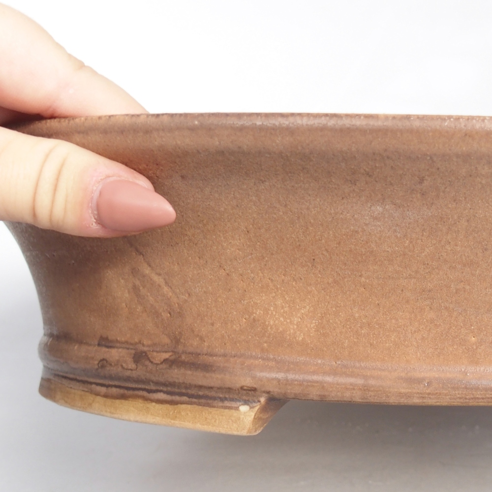 kerámia bonsai tál 32 x 29 x 7 cm, rózsaszínű