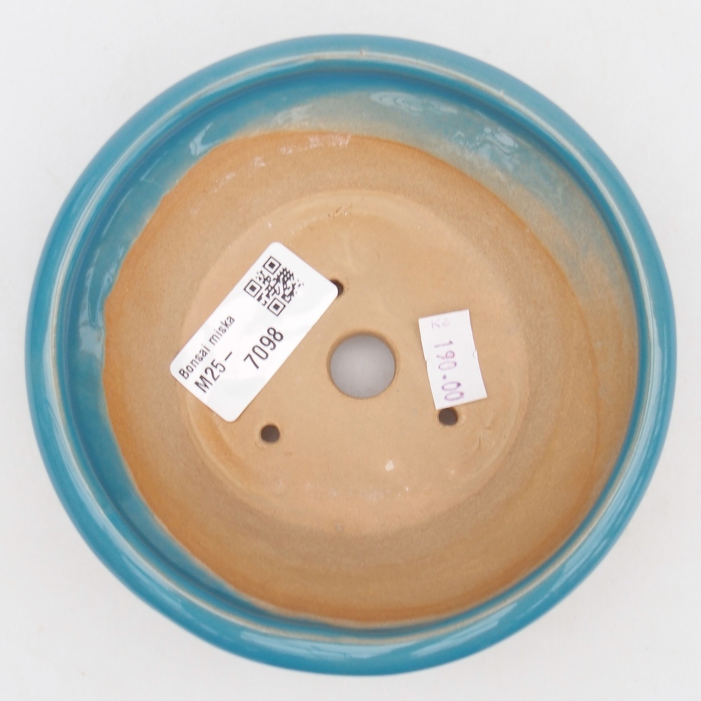 kerámia bonsai tál 13,5 x 13,5 x 5 cm, kék színű