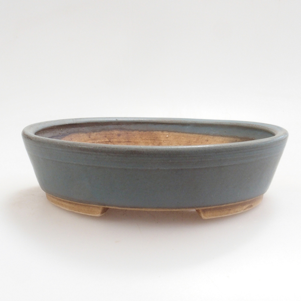 kerámia bonsai tál 10 x 8,5 x 4 cm, barna