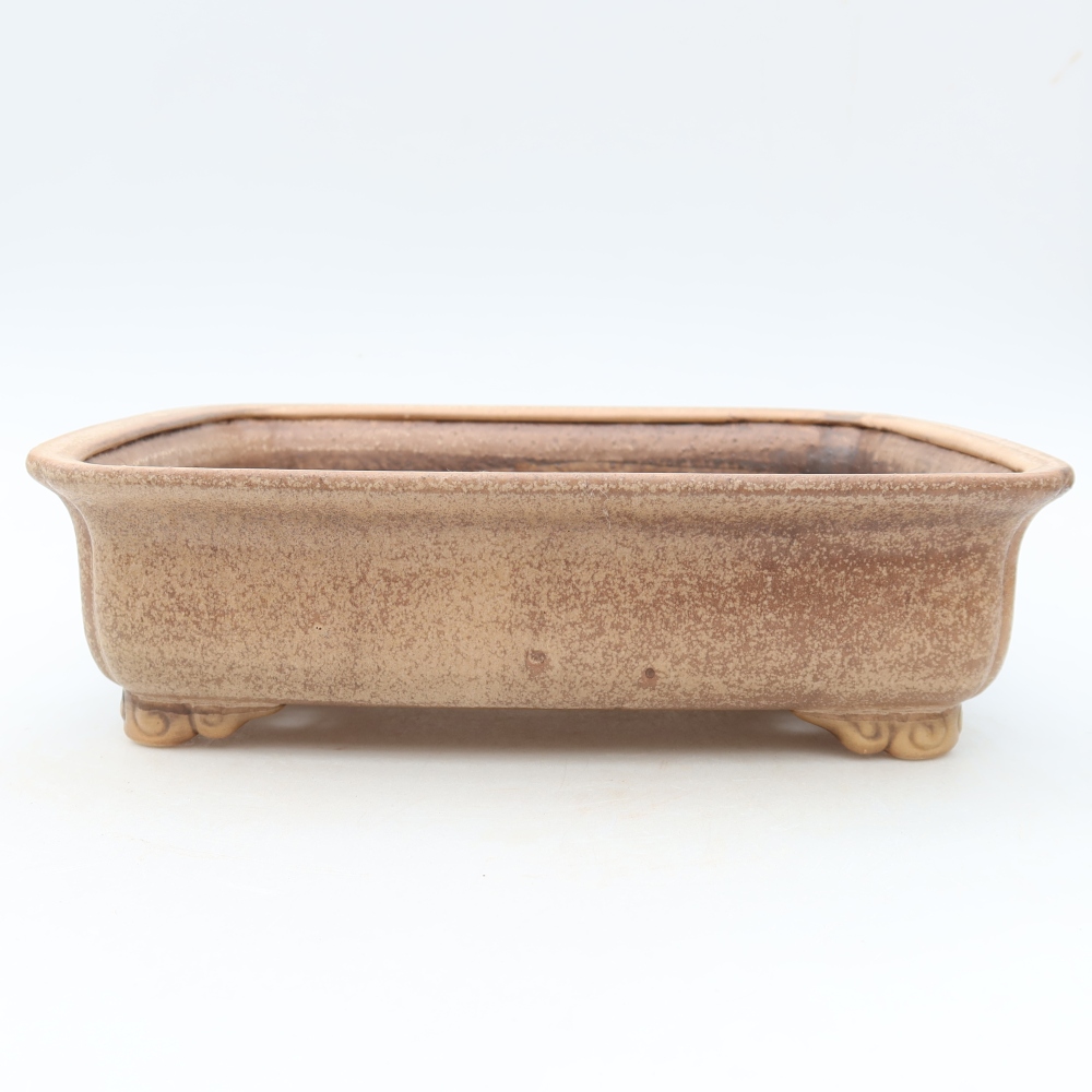 Kerámia bonsai-tál 25 x 20,5 x 7,5 cm, rózsaszín