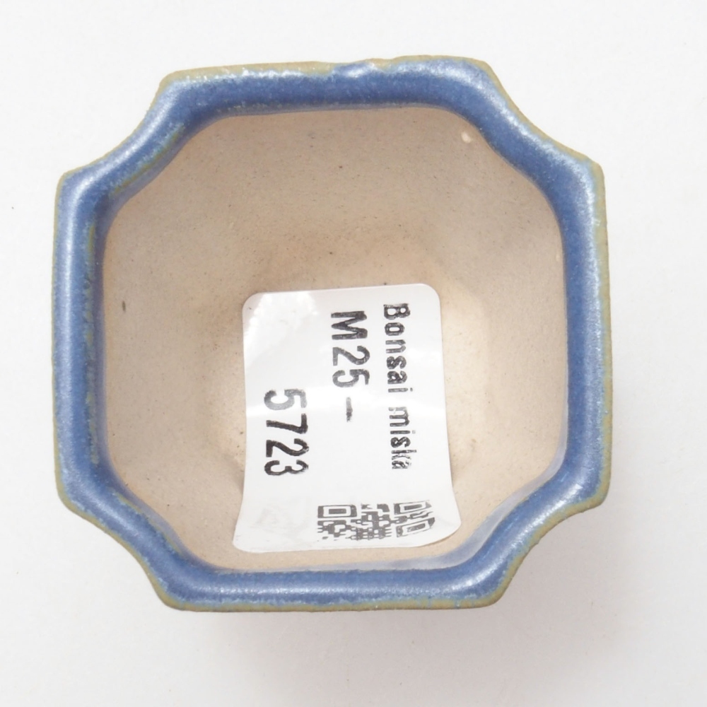 Mini bonsai tál 4 x 4 x 4 cm, kék színben