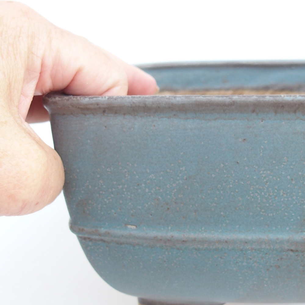 kerámia bonsai tál 10,5 x 10,5 x 7 cm, rózsaszínű