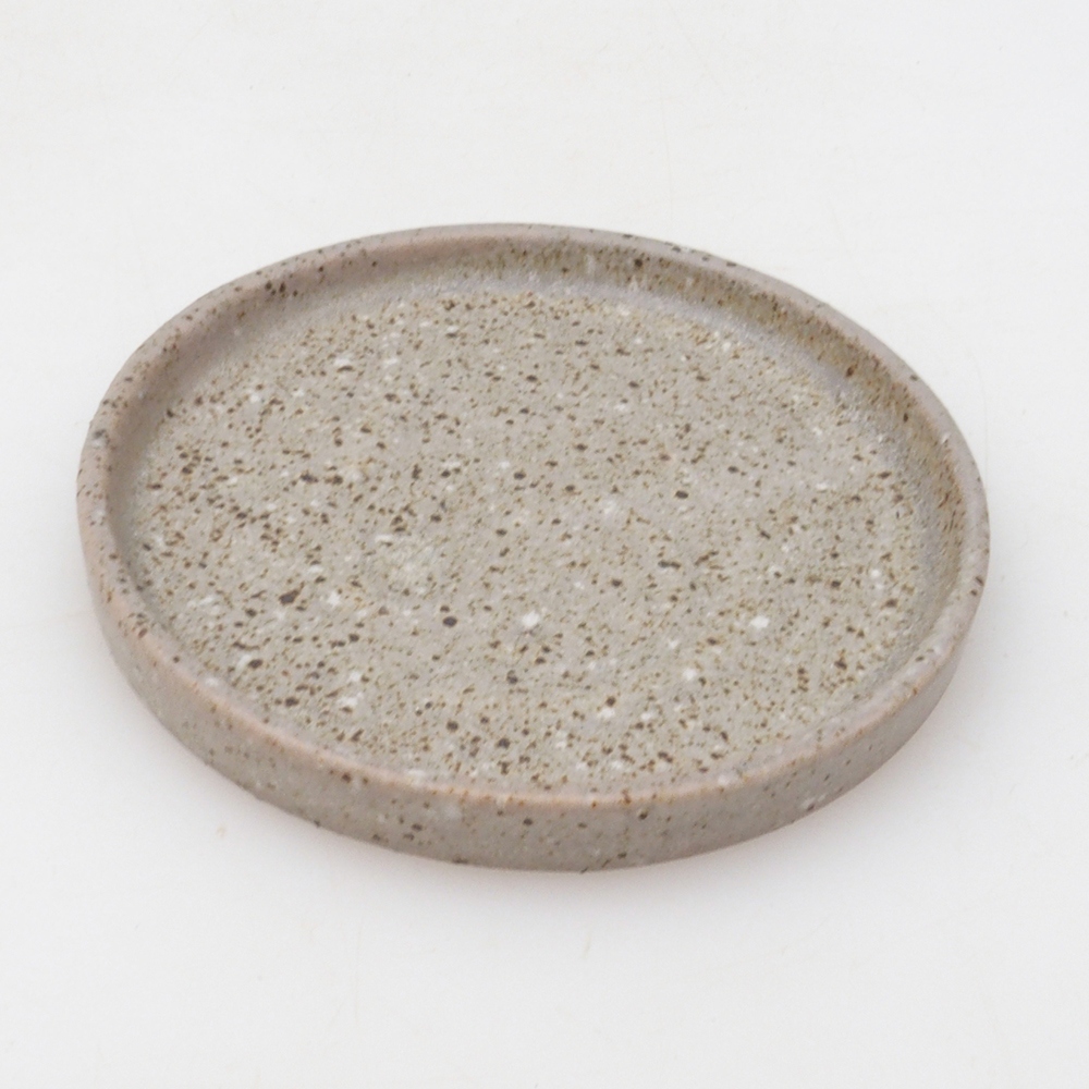 Kerek bonsai konzol D6-S - 10 x 10 x 1 cm - bézs színű