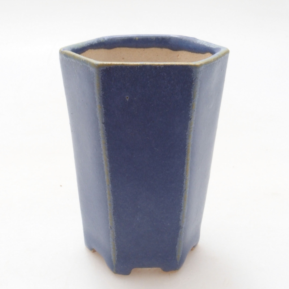 Mini bonsai tál 4,5 x 4,5 x 6,5 cm, kék színben