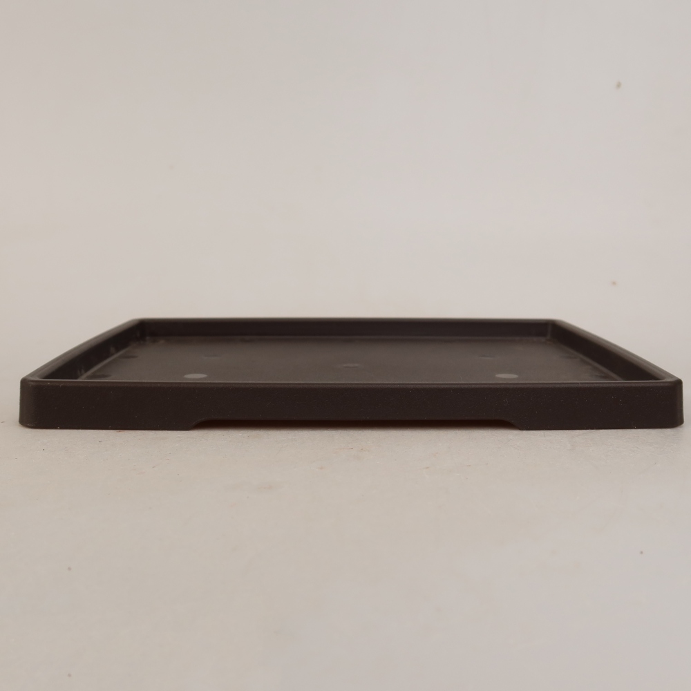 PP-2 műanyag bonsai alátét – 20 x 15 x 1,2 cm, szín: barna