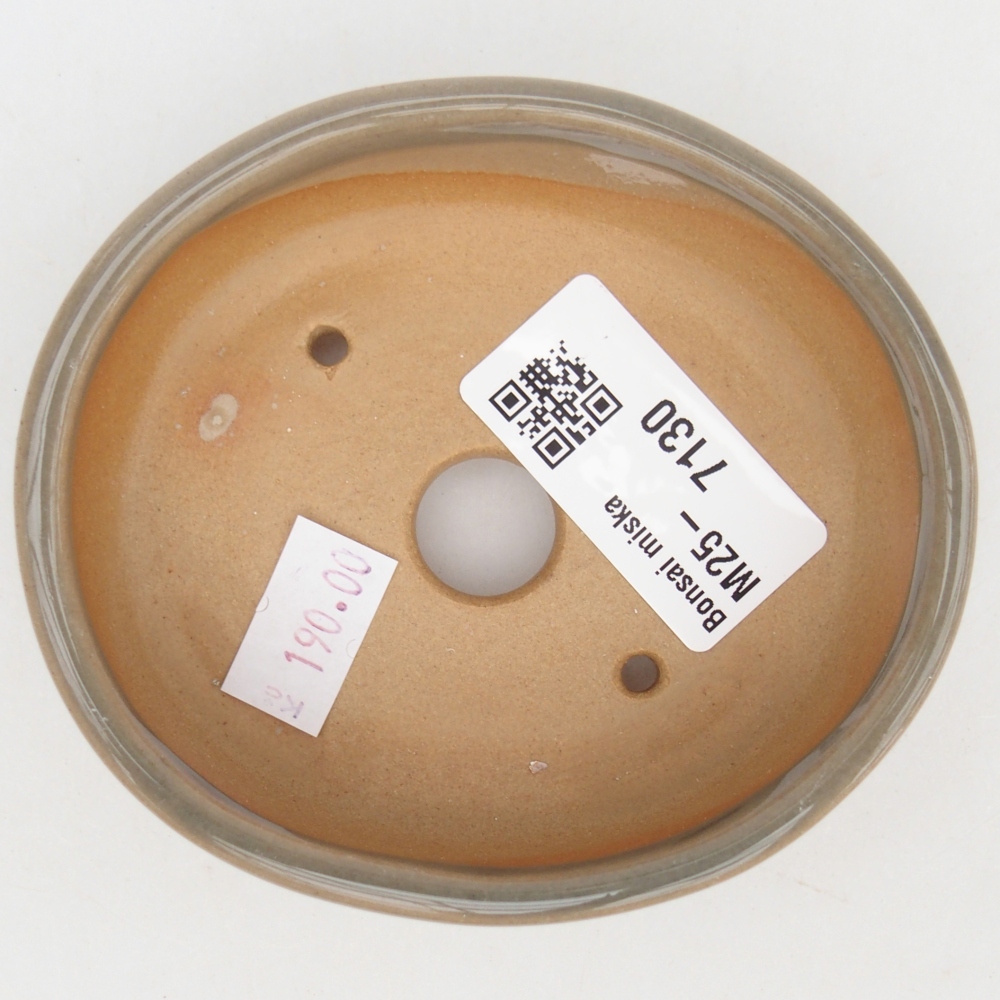 kerámia bonsai tál 9,5 x 8 x 3 cm, szürke