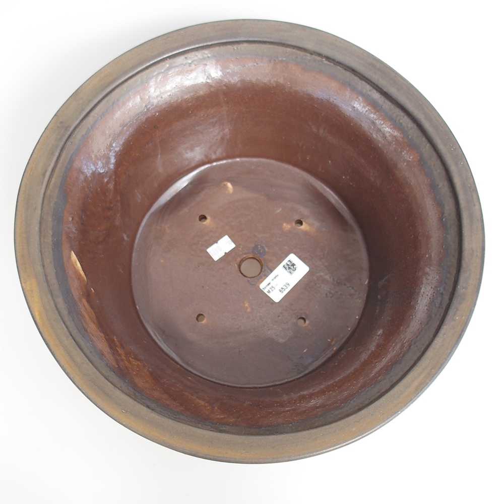 kerámia bonsai tál 32 x 32 x 14 cm, barna