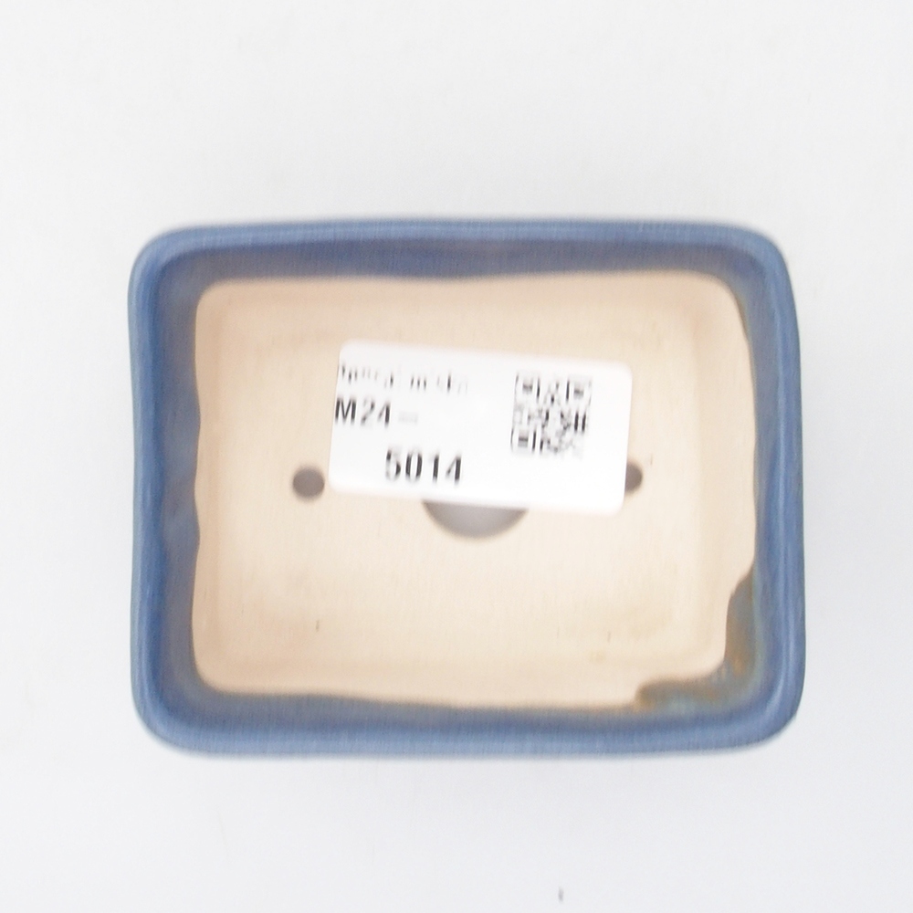 Mini bonsai tál 8 x 6 x 3,5 cm, kék színben