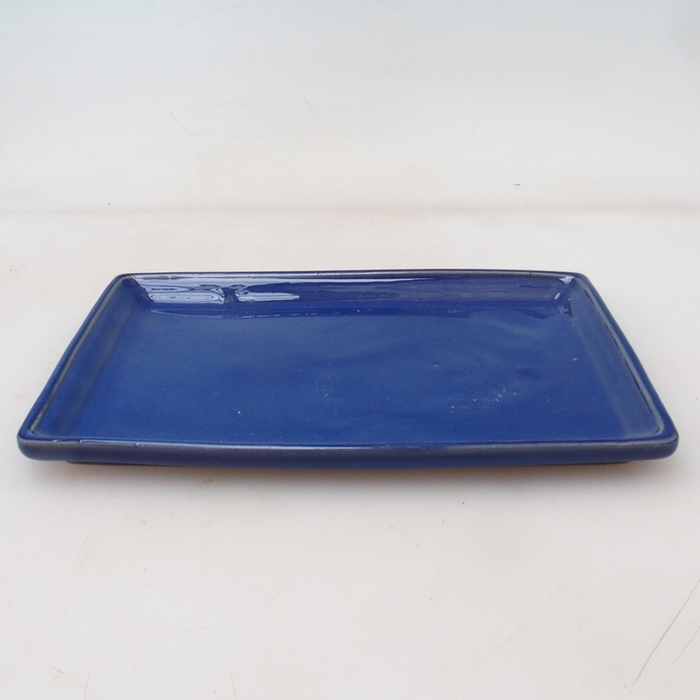 Bonsai csészealj téglalap 19,5 x 14 x 1,5 cm - kék