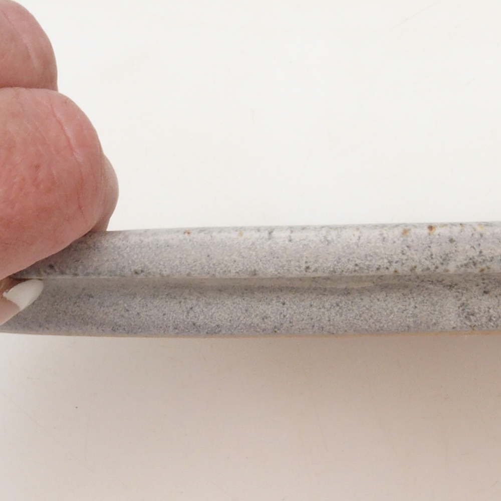 Bonsai ovális csészealj S - 20 x 16,5 x 1,5 cm - bézs színű