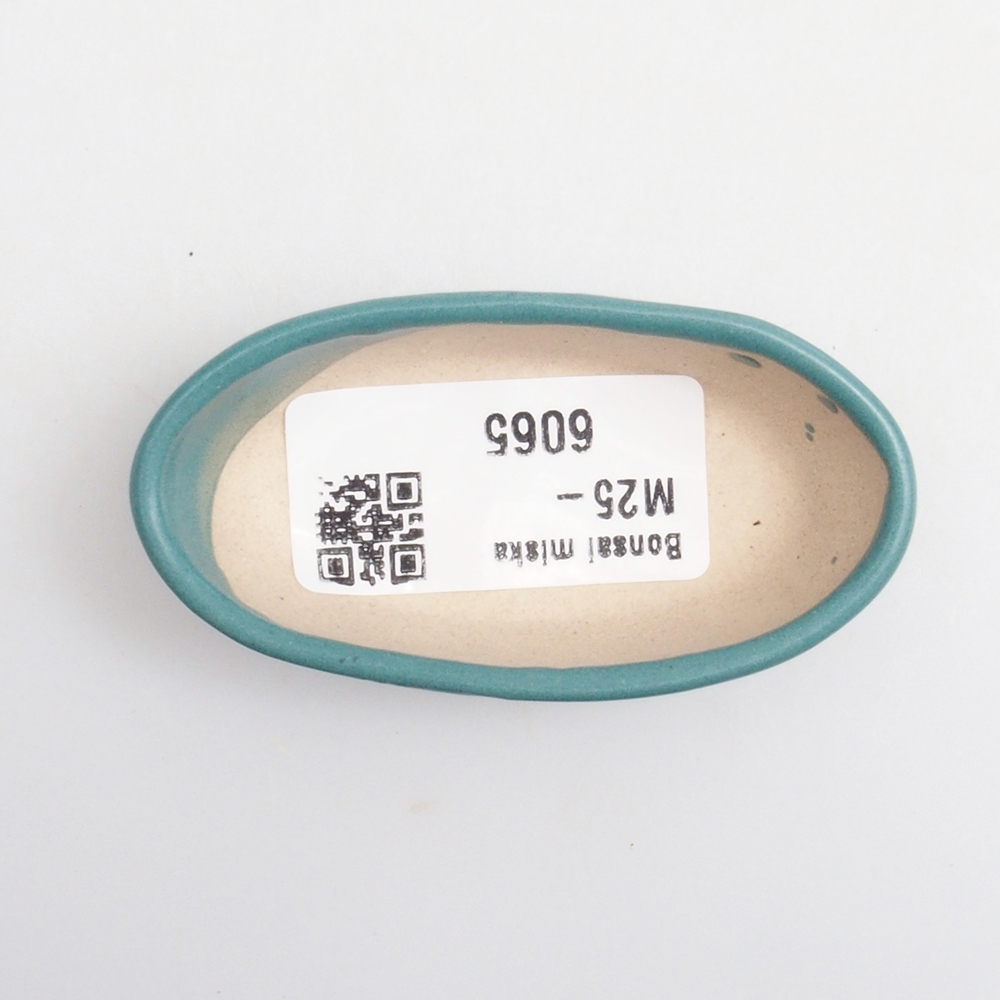 kerámia bonsai tál 6,5 x 5,5 x 4 cm, kék színben