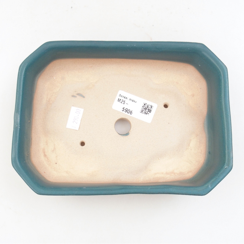 kerámia bonsai tál 22 x 17 x 5 cm, zöld