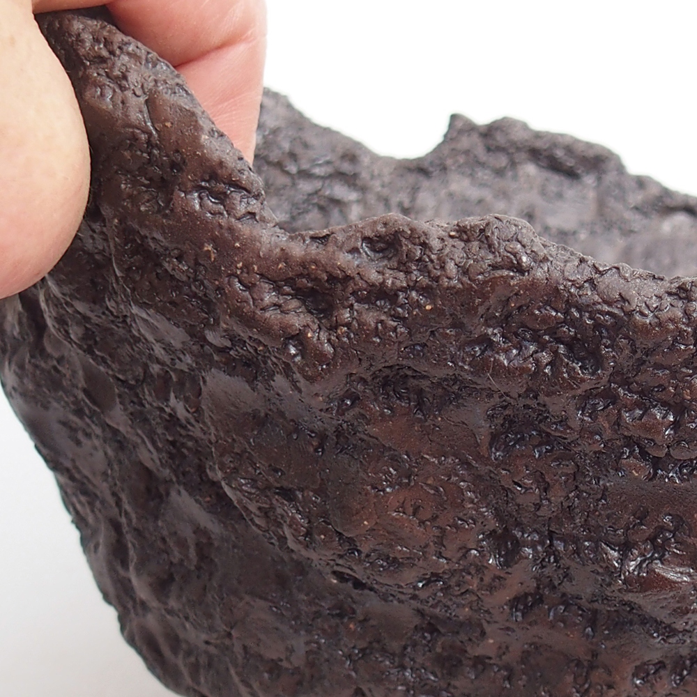 Kerámia kagyló 19 x 15 x 14 cm , barna színű