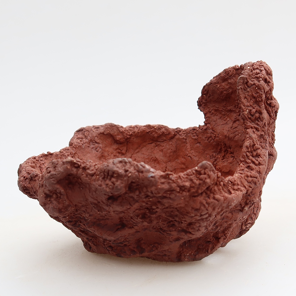 Kerámia héj, 10 x 8 x 7 cm, barna színű