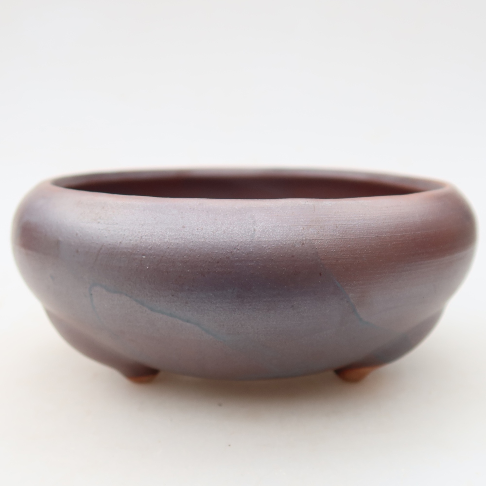 Kerámia bonsai tál 15 x 15 x 6,5 cm, fém színű