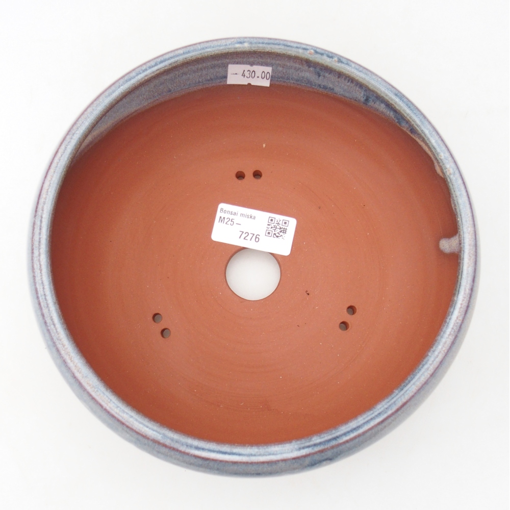 kerámia bonsai tál 19 x 19 x 7,5 cm, kék színben