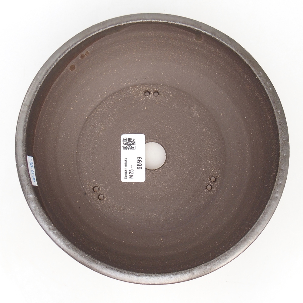 Kerámia bonsai tál 20 x 20 x 6,5 cm, fém színben