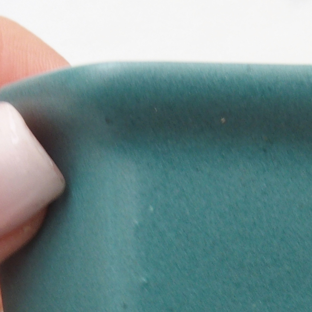 kerámia bonsai tál 6,5 x 5,5 x 4 cm, kék színben