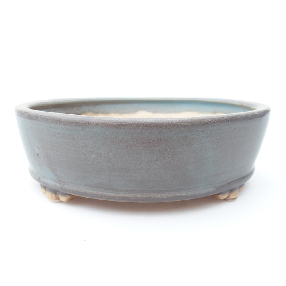 kerámia bonsai tál 15 x 15 x 5 cm, kék színben