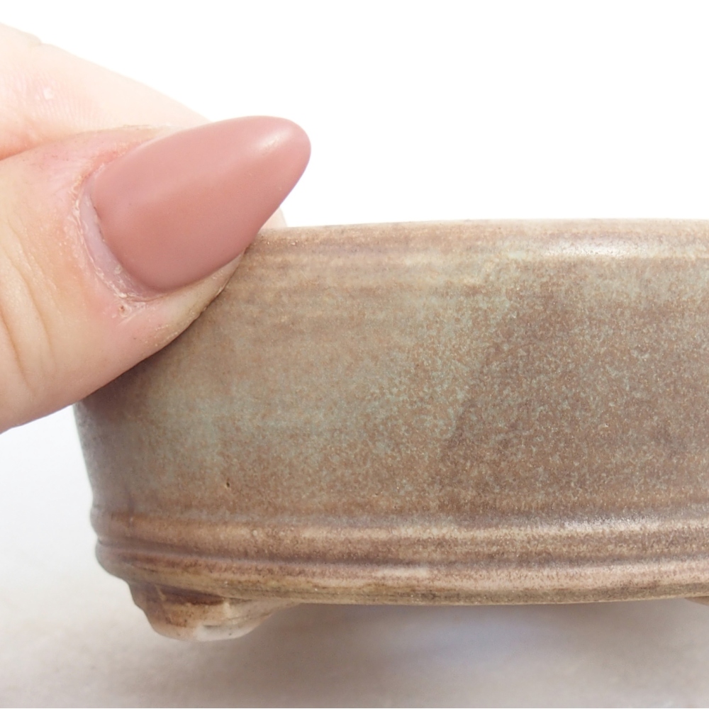 kerámia bonsai tál 9 x 9 x 3,5 cm, zöld