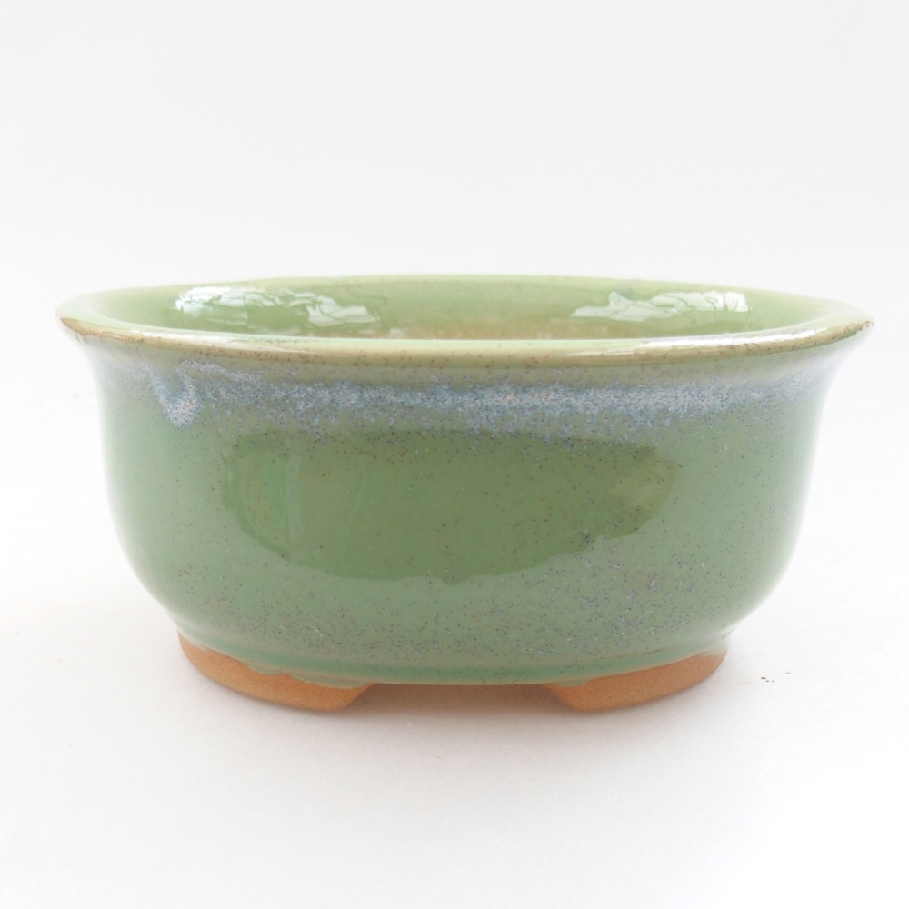 kerámia bonsai tál 22 x 17 x 5 cm, zöld