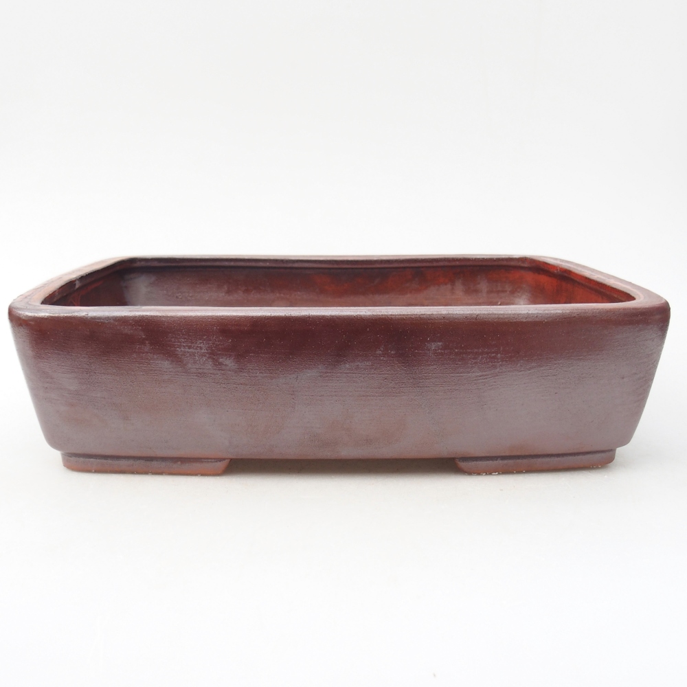 kerámia bonsai tál 26,5 x 20,5 x 6,5 cm, barna