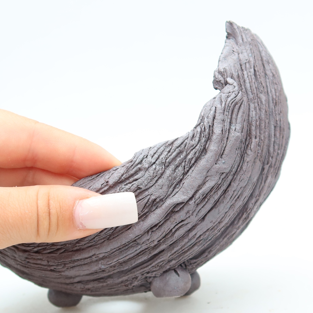 Kerámia héj  14,5 x 11 x 12 cm, barna színű
