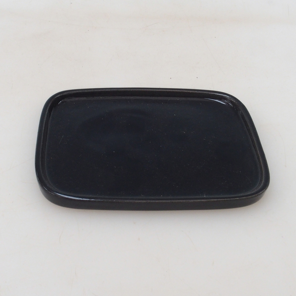 Bonsai csészealj téglalap 12,5 x 10 x 1 cm - fekete