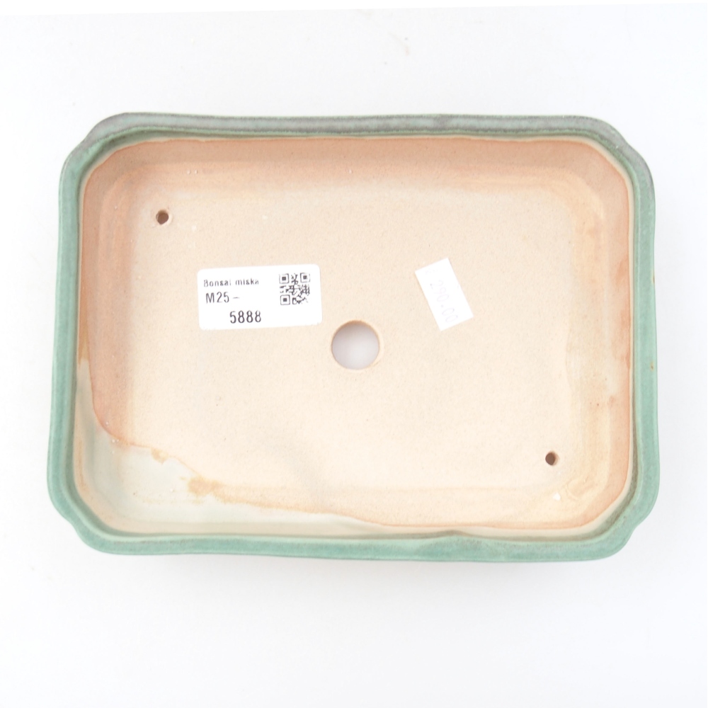 kerámia bonsai tál 22 x 17 x 5 cm, zöld