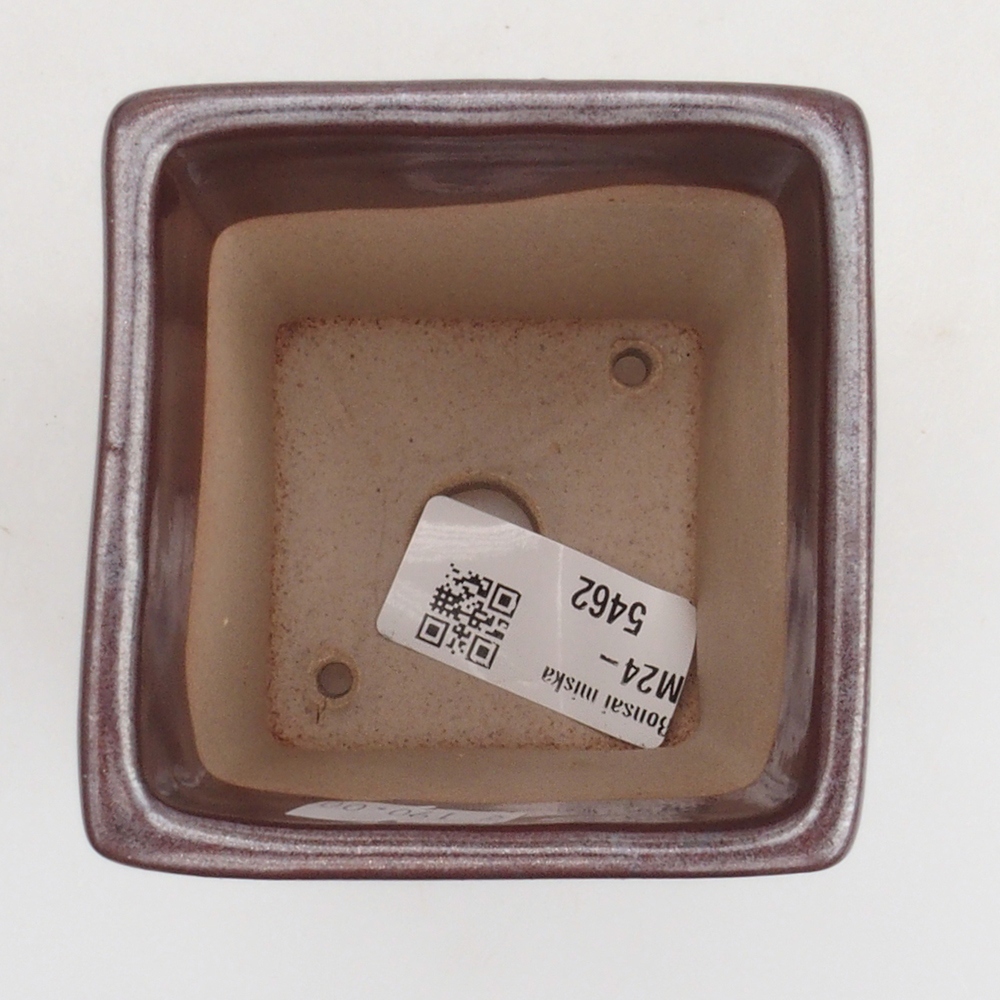 kerámia bonsai tál 7,5 x 7,5 x 9,5 cm, barna