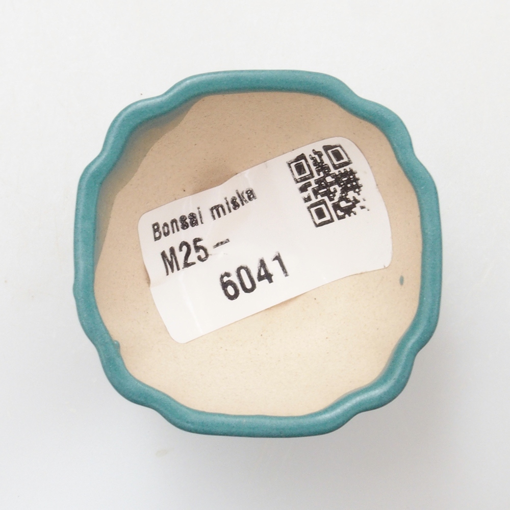 kerámia bonsai tál 6,5 x 5,5 x 4 cm, kék színben
