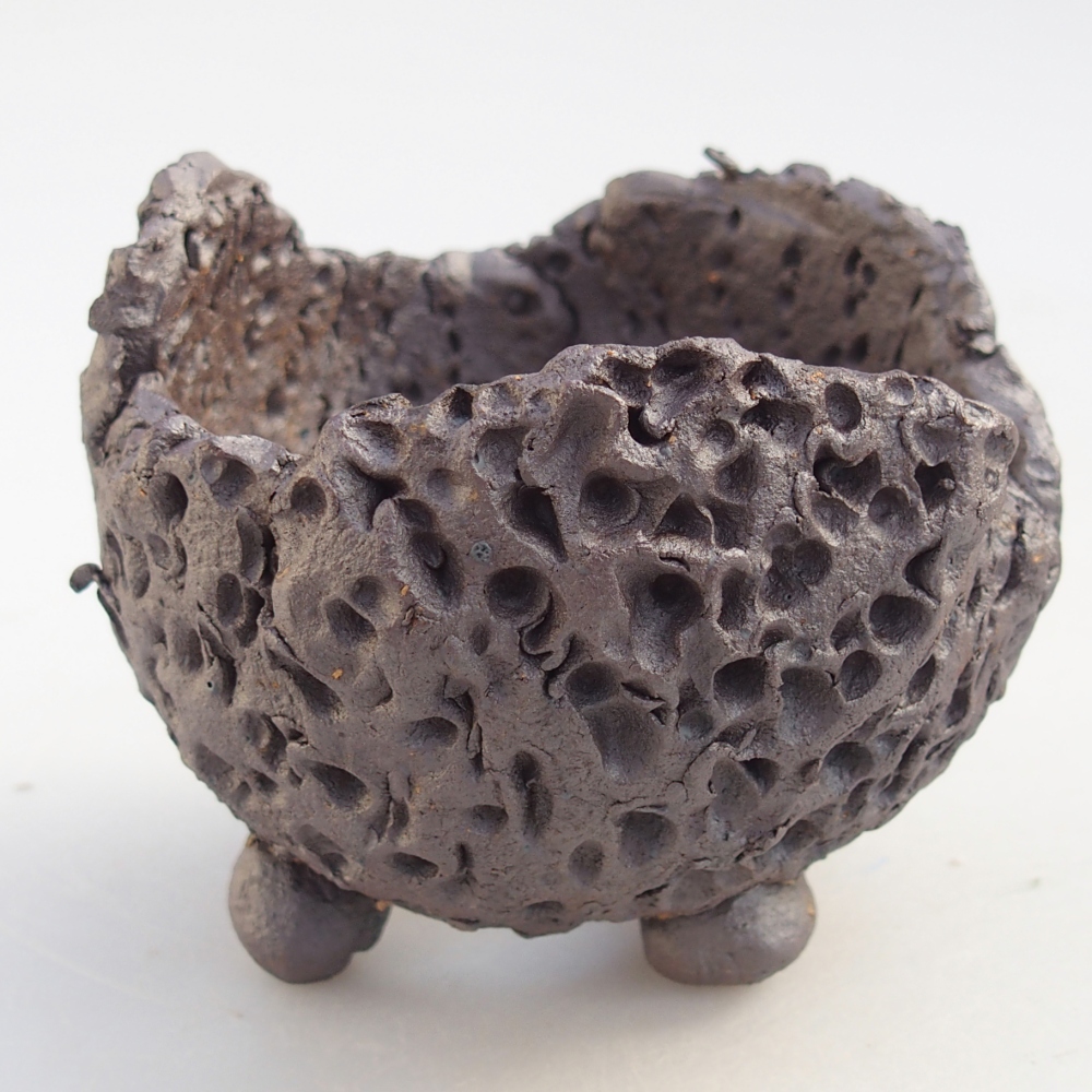 Kerámia kagyló 8,5 x 8,5 x 7,5 cm , fémes színű