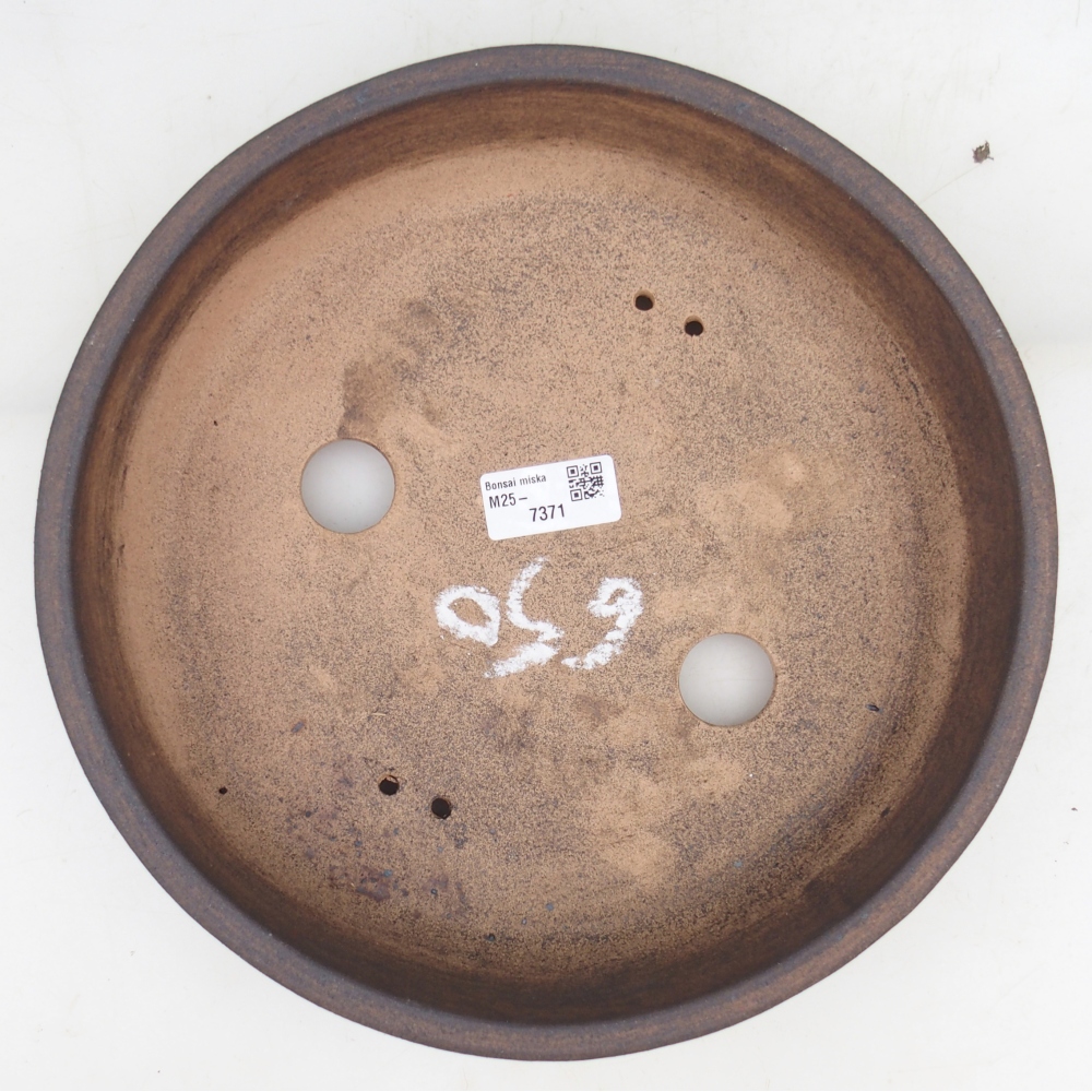 Bonsai tál 27 x 27 x 7 cm , színe barna