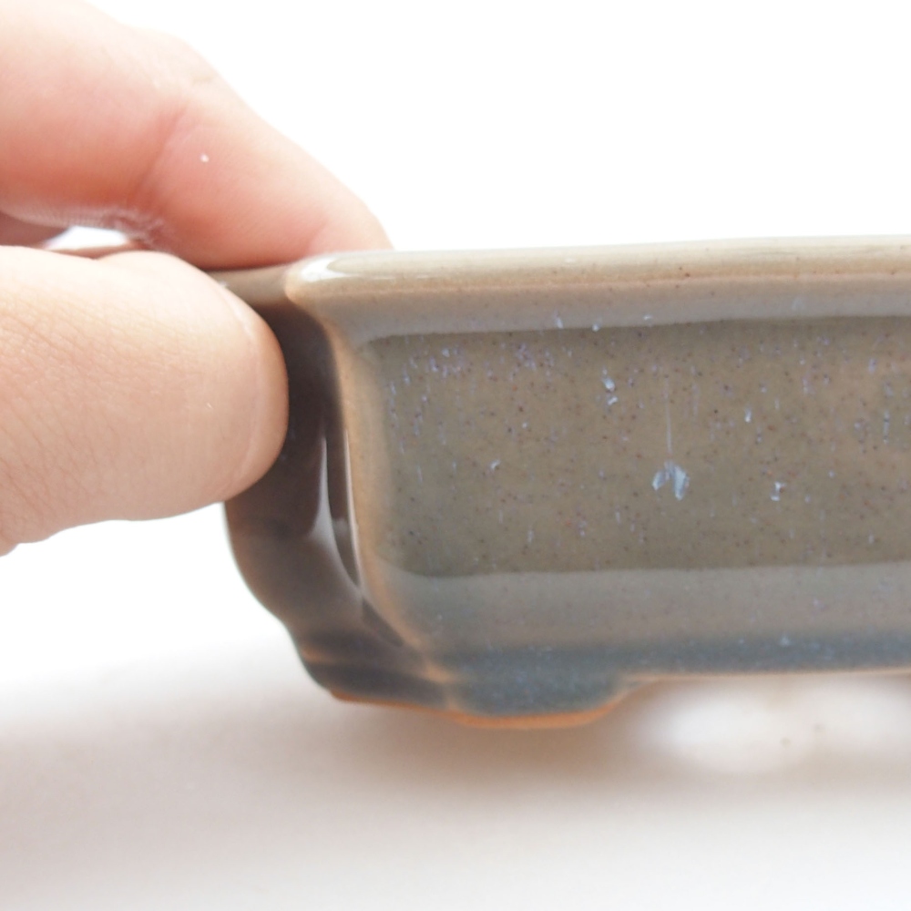 kerámia bonsai tál 22 x 17 x 5 cm, zöld