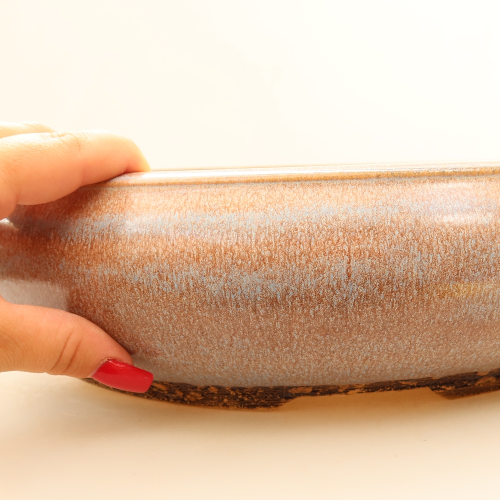 Kerámia bonsai tál 36,5 x 36,5 x 9 cm, kék színű – CSAK SZEMÉLYES ÁTVÉTEL vagy raklapos szállítás