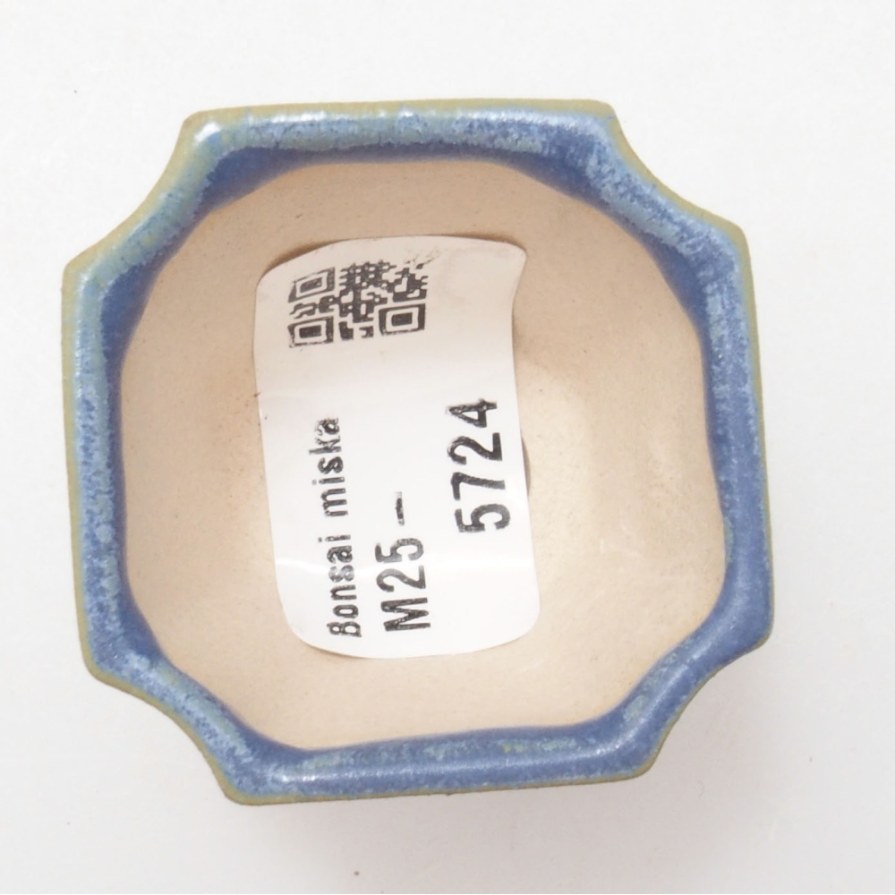 Mini bonsai tál 4 x 4 x 4 cm, kék színben