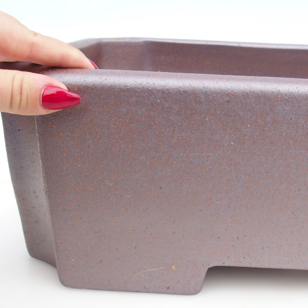 kerámia bonsai tál 44 x 27 x 13 cm , fém színű - CSAK SZEMÉLYES ELSZÁLLÍTÁS vagy raklapos szállítás