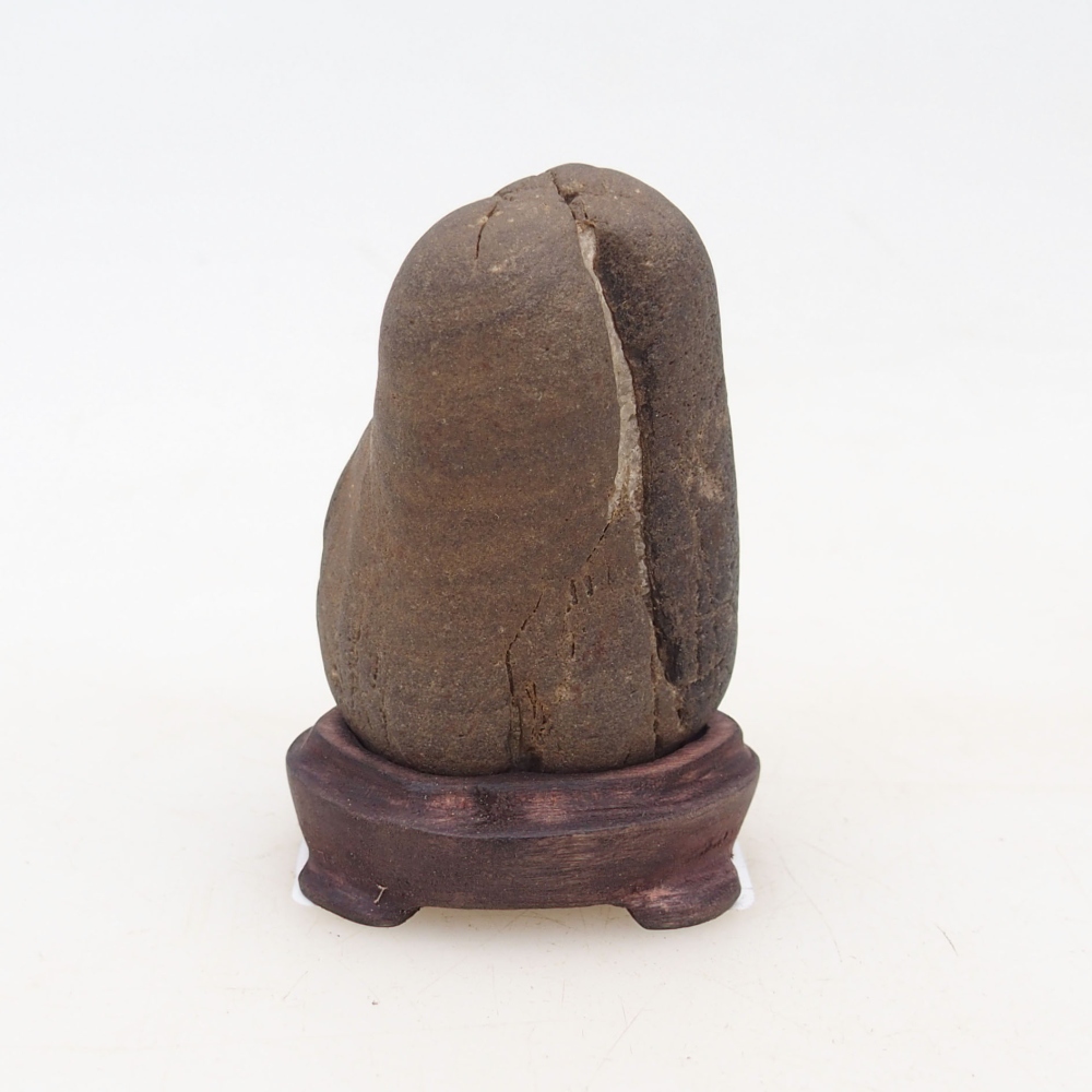 Suiseki - Kő DAI-val (fa alapon)