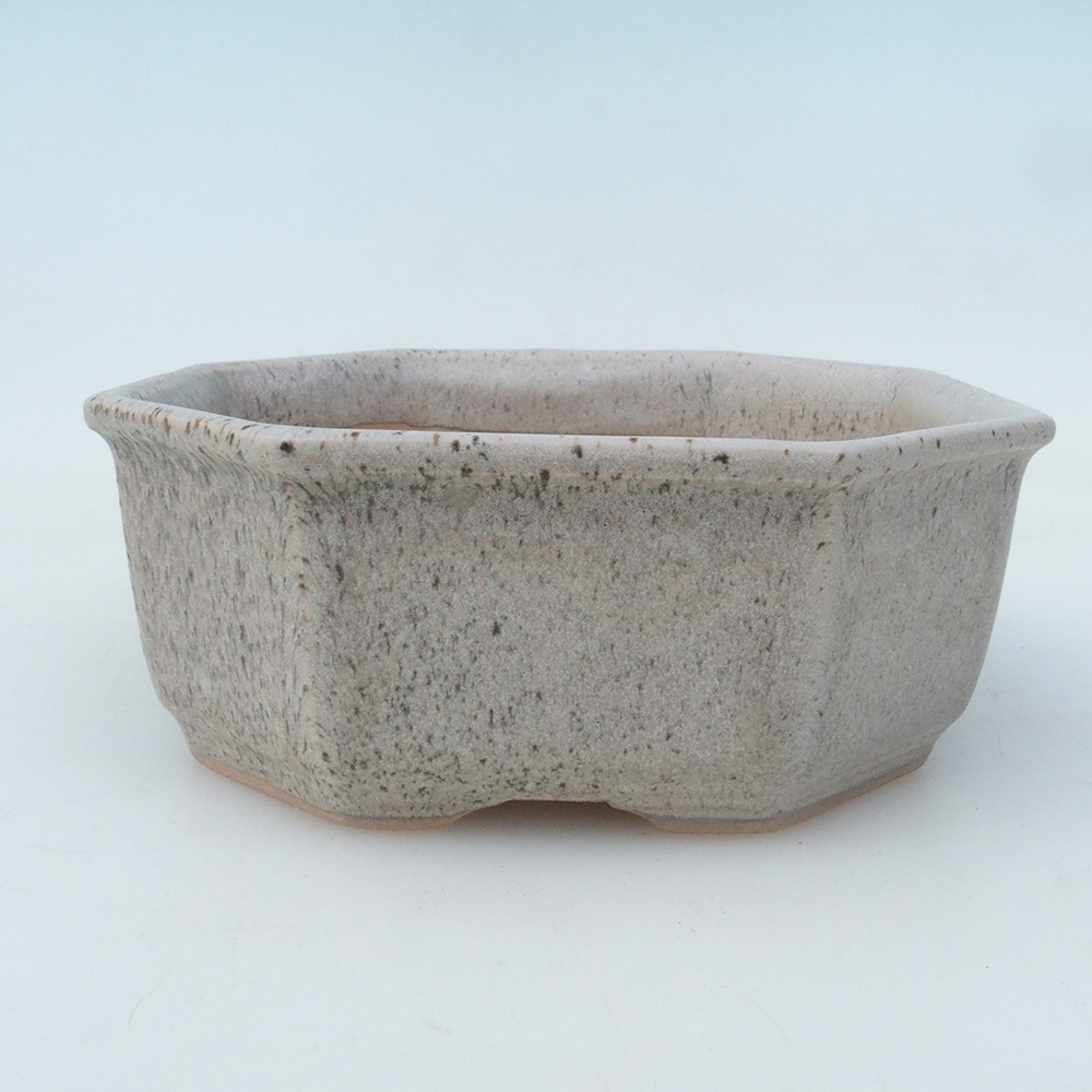 Bonsai tál H13 - 12,5 x 12,5 x 4,5 cm. - bézs színű