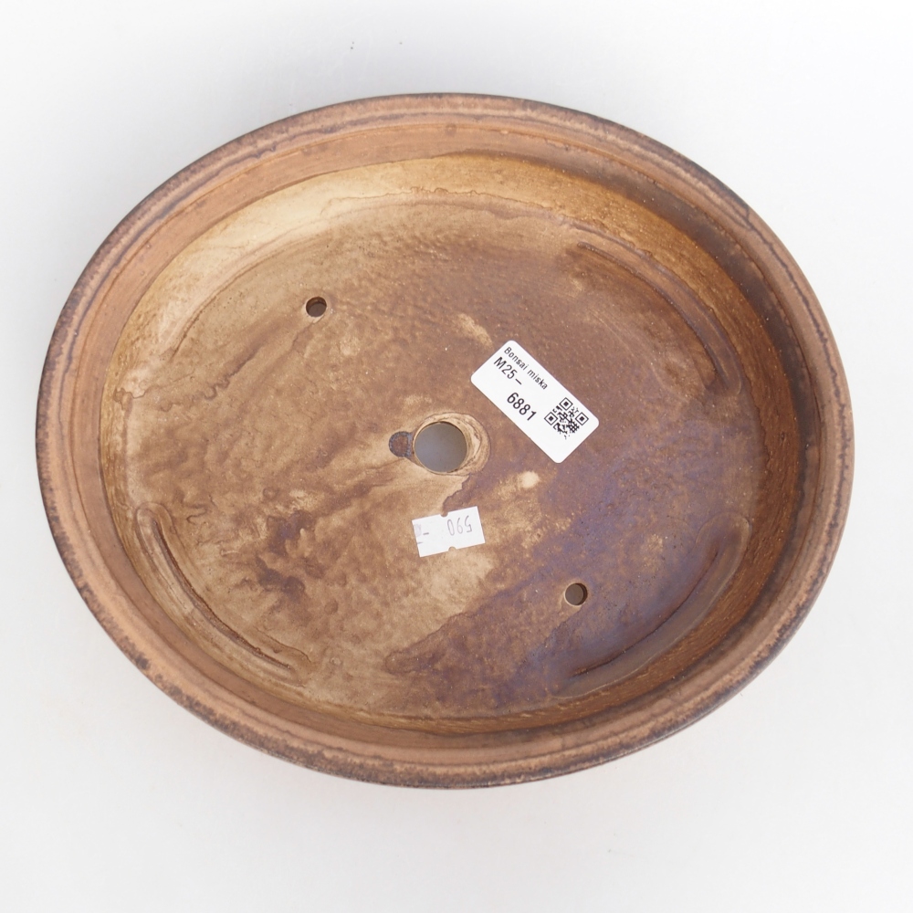 kerámia bonsai tál 24 x 20,5 x 5 cm, rózsaszínű