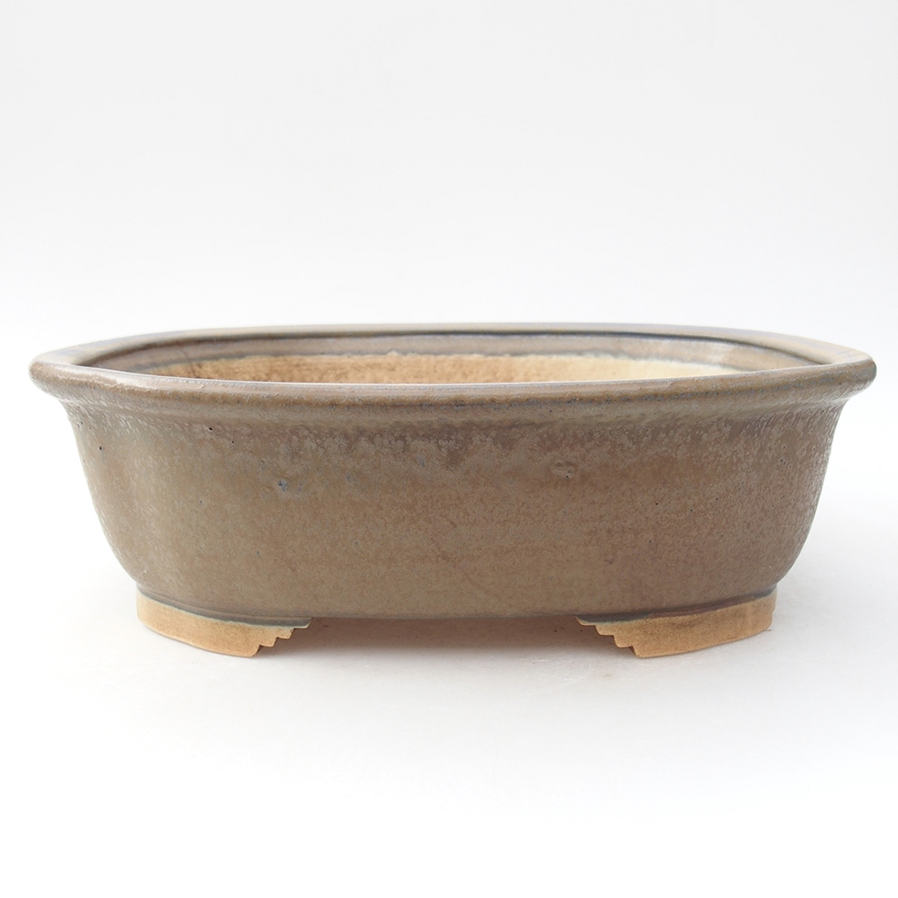 kerámia bonsai tál 24 x 21 x 7,5 cm, kék színben