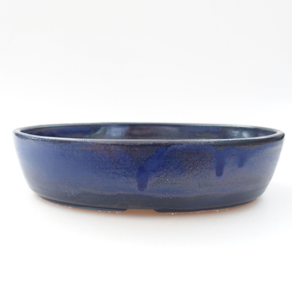 kerámia bonsai tál 22 x 17 x 5 cm, zöld