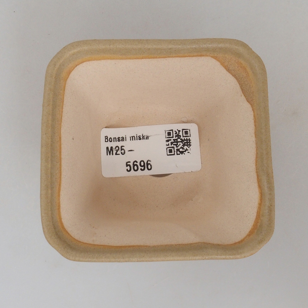 Mini bonsai tál 7,5 x 7,5 x 4,5 cm, barna