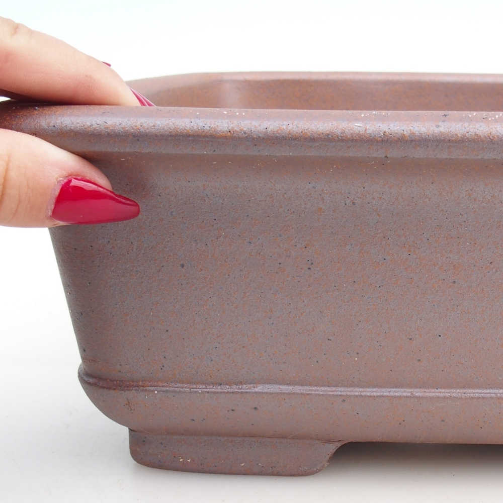 Kerámia bonsai tál 29 x 21,5 x 9,5 cm, fém színben