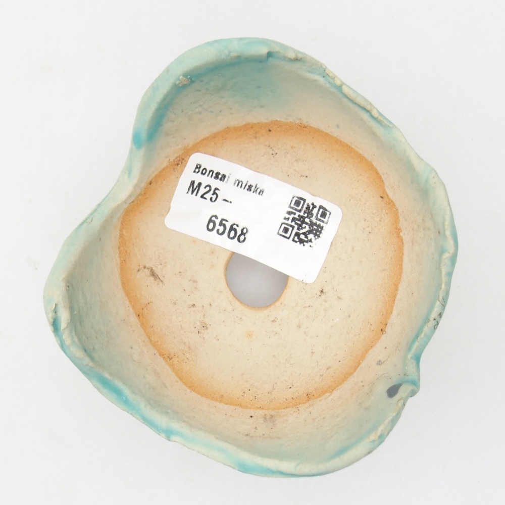 Kerámia kagyló 8,5 x 8 x 5 cm , kék színű