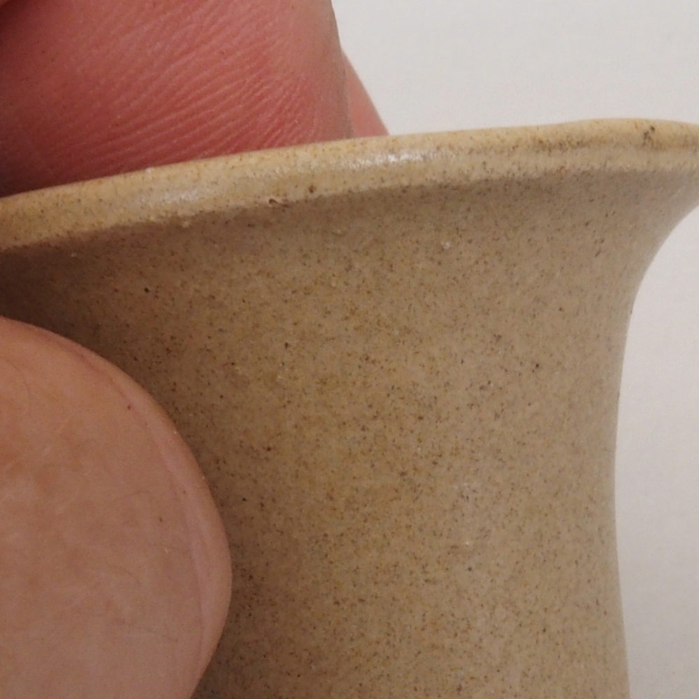 Mini bonsai tál 4 x 4 x 4 cm, barna