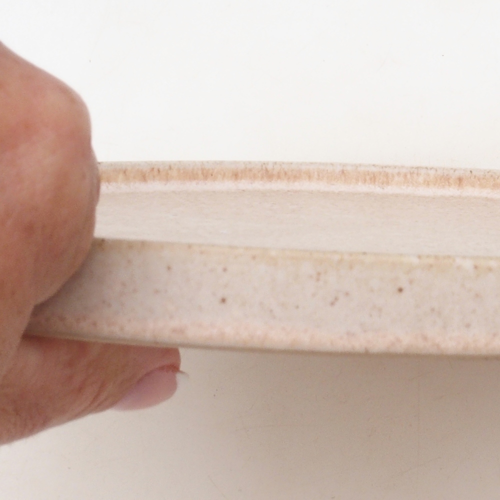 Kerek Bonsai konzol D7-M - 24,5 x 24,5 x 1 cm - bézs színű