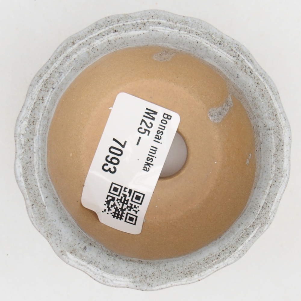 kerámia bonsai tál 7 x 8,5 x 3,5 cm, szürke