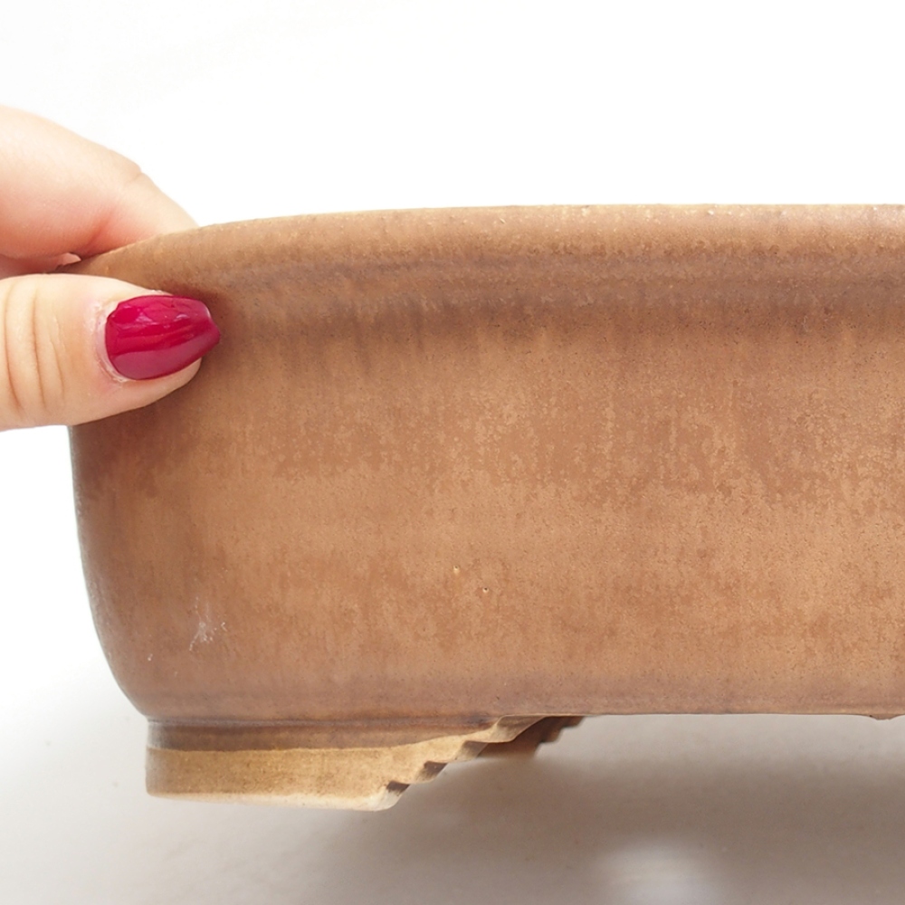 kerámia bonsai tál 25 x 21 x 7,5 cm, rózsaszínű