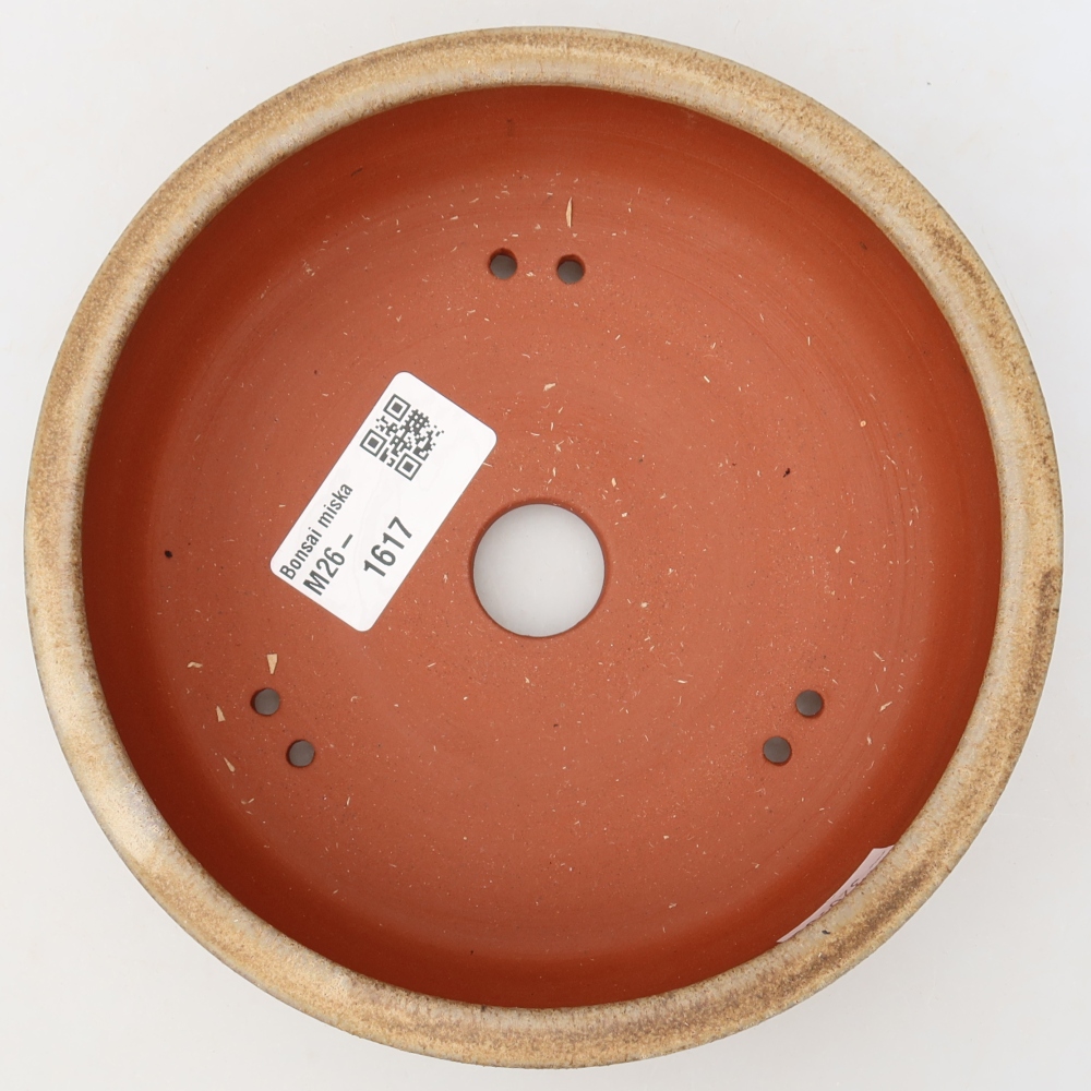 Kerámia bonsai tál 15,5 x 15,5 x 4,5 cm, barna színű